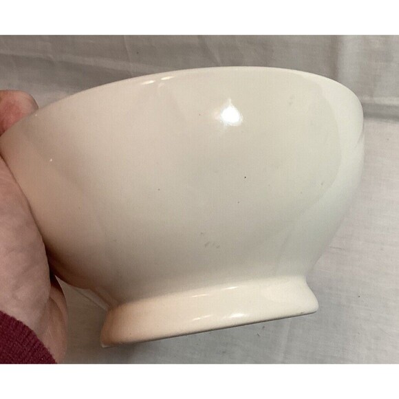 Rae Dunn ICE CREAM Ceramic BOWL Pastel Green Interior 6" Artisan Collection - Picture 5 of 7